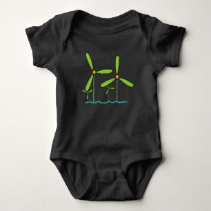 Wind Farm Baby Bodysuit