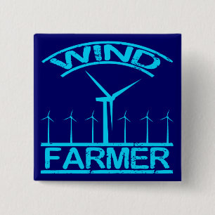Wind Farmer 2 Inch Square Button