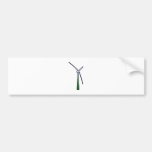 wind generator wheel bumper sticker