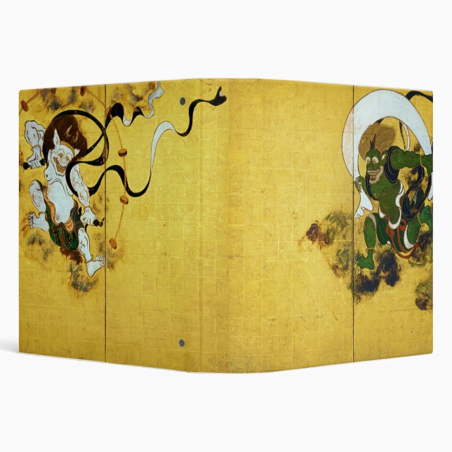 Wind god and Thunder god, Tawaraya Sotatsu Binder (Background)