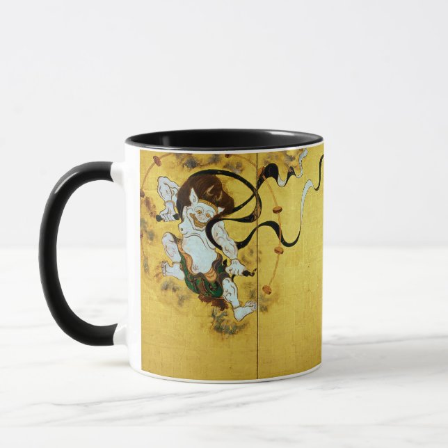 Wind god and Thunder god, Tawaraya Sotatsu Mug (Left)