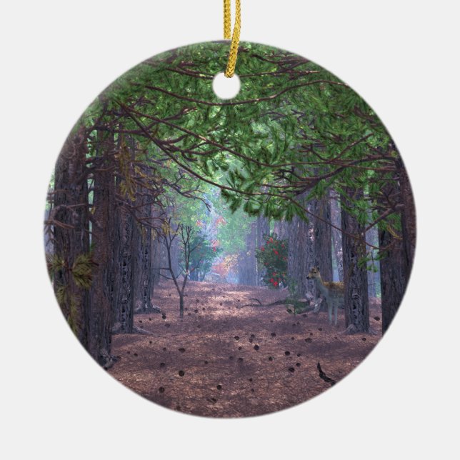 Wind in the Pines Ornament (Front)