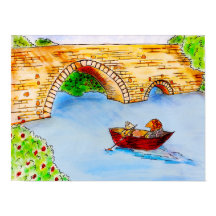 Wind in the Willows Rat and Mole boat scene