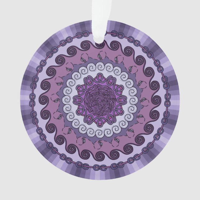 Wind Mandala Acrylic Ornament (Front)