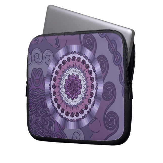 Wind Mandala Laptop Case (Front Left)