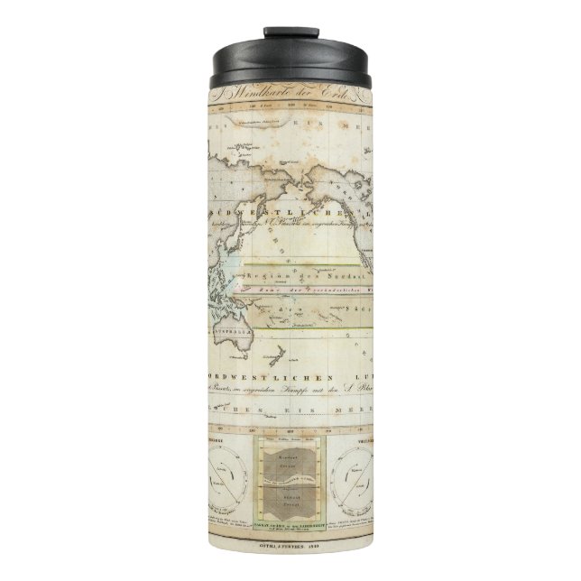Wind Map of Earth Thermal Tumbler (Front)