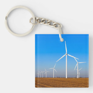 Wind Mill Landscape Keychain