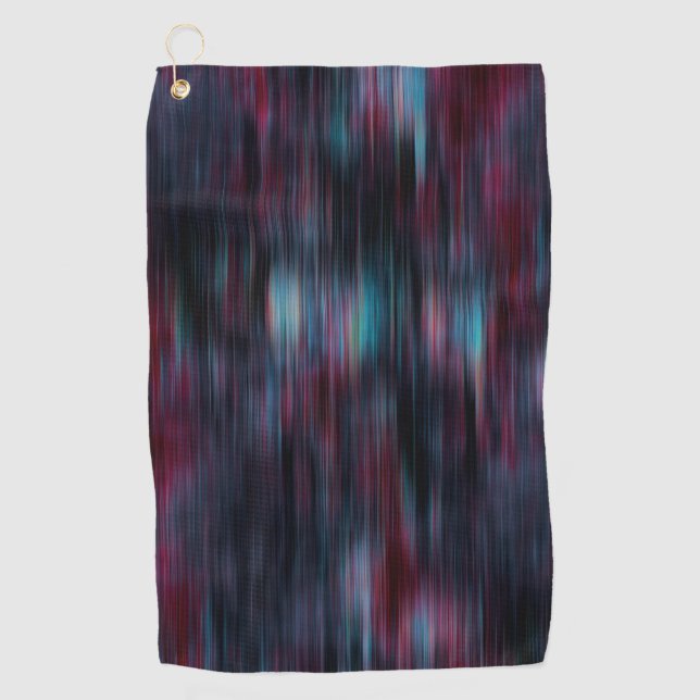 Wind or rain effect, on wine colour golf towel (Front)