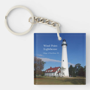 Wind Point Lighthouse key chain