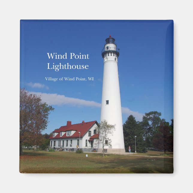 Wind Point Lighthouse magnet (Front)