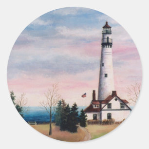 Wind Point Lighthouse Sticker