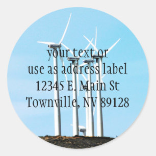 Wind Power (1) Classic Round Sticker
