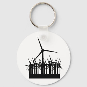 wind power environment keychain