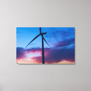 Wind Power green energy in El Central California Canvas Print