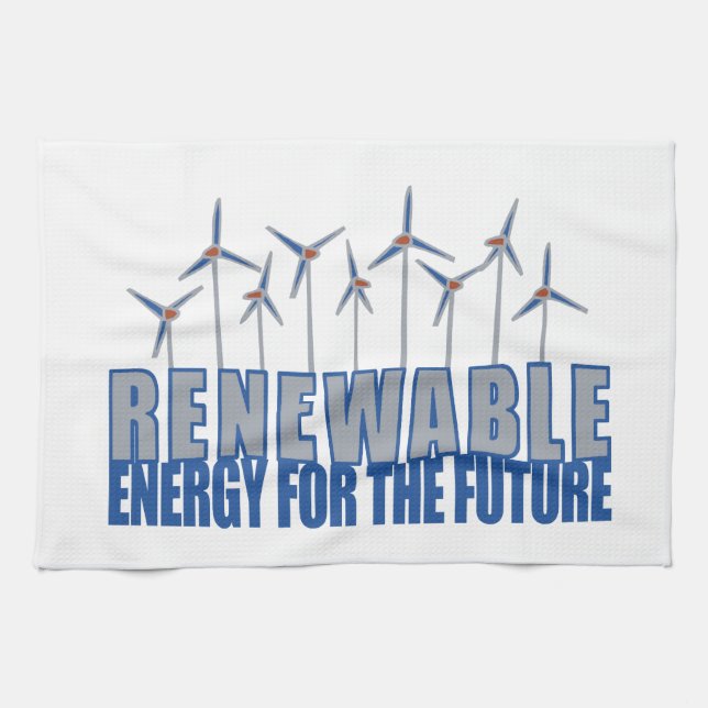 Wind Power Kitchen Towel (Horizontal)