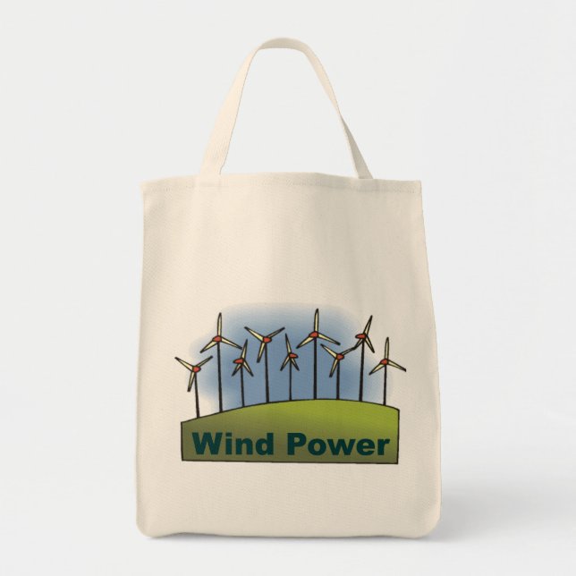 Wind Power Tote Bag (Front)