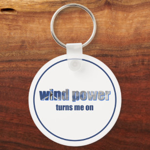 Wind Power Turns! Keychain