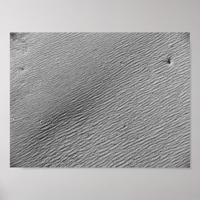 Wind Ripples in Sand I - Color Desaturated Poster (Front)