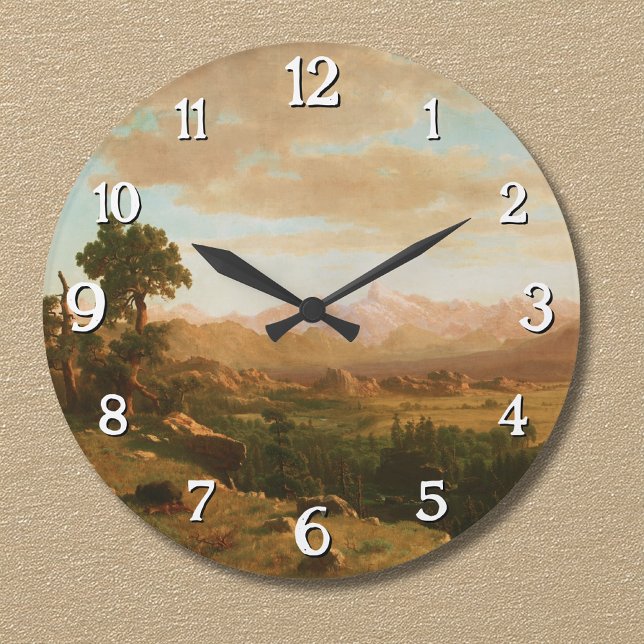 Wind River Country – Albert Bierstadt Large Clock (Creator Uploaded)
