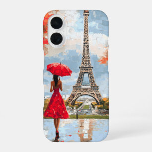 Wind Romance Paris Chic Walk iPhone 16 Case
