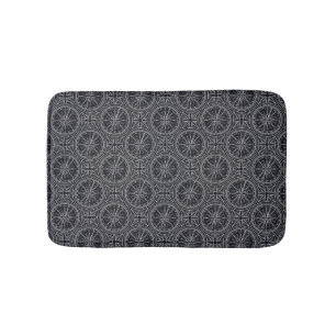 Wind Rose Compass Pattern Bath Mat
