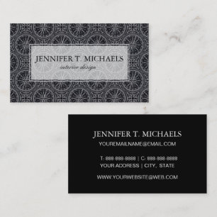 Wind Rose Compass Pattern Business Card