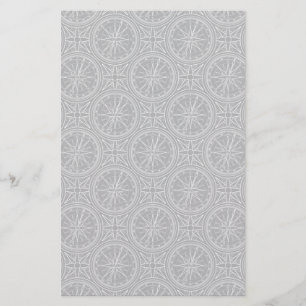 Wind Rose Compass Pattern Stationery