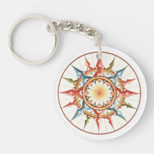 Wind Rose Keychain
