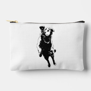 Wind-ruffled coat accessory pouch