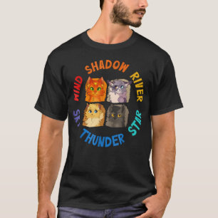 Wind Shadow River Star Thunder Sky Cat Felinefire T-Shirt