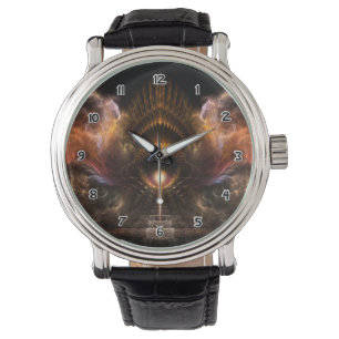 Wind Storm Fractal Art Wrist Watch