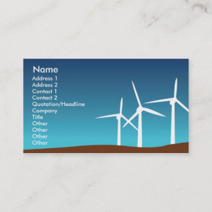 Wind Towers - Business Card