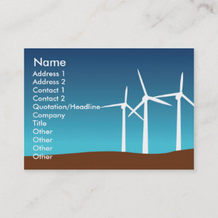 Wind Towers - Chubby Business Card