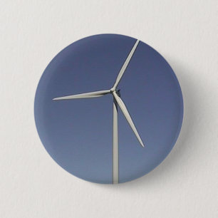 Wind Turbine 2 Inch Round Button