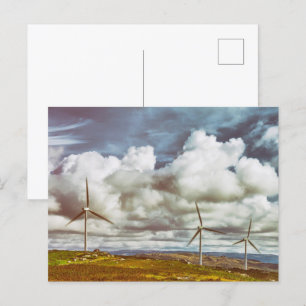 Wind turbine generators postcard