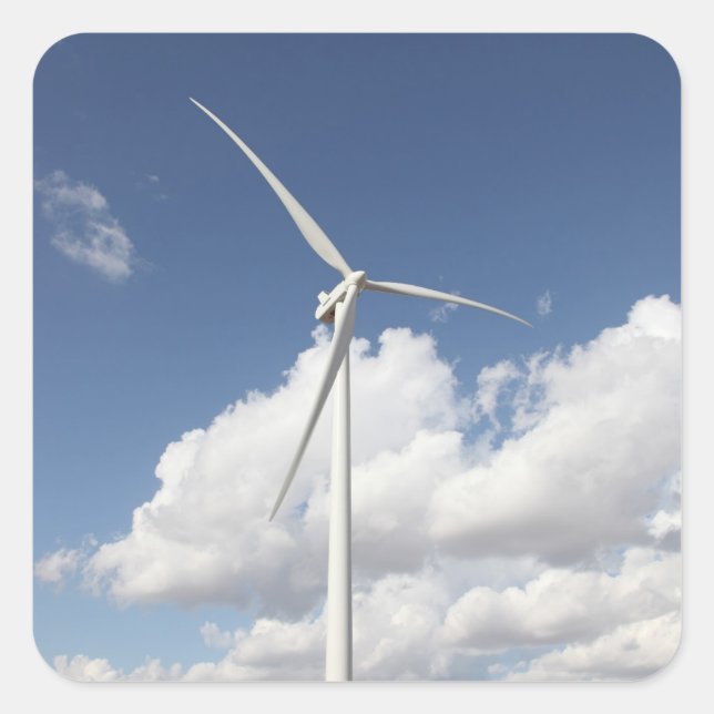 Wind Turbine Square Sticker (Front)