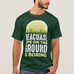 Wind Turbine Technician renewable energy Windmill T-Shirt