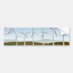Wind Turbines Bumper Sticker