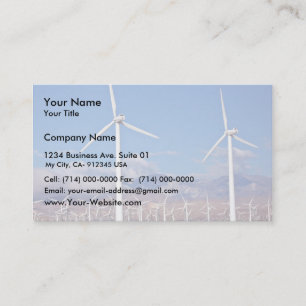 Wind turbines business card