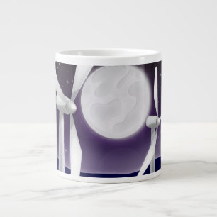 Wind Turbines Large Coffee Mug