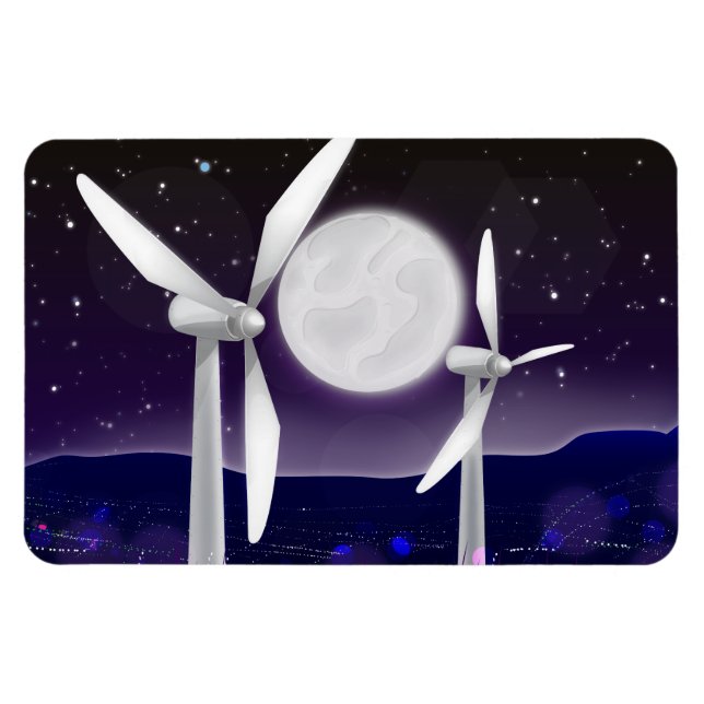 Wind Turbines Magnet (Horizontal)