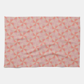 Wind turbines - orange triangle design kitchen towel