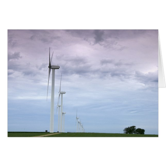Wind Turbines Skyward (Front Horizontal)
