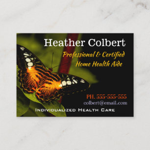 Wind Under Wings Professional Caregiver Business Card