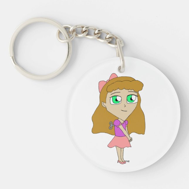 wind up chibi keychain (Front)