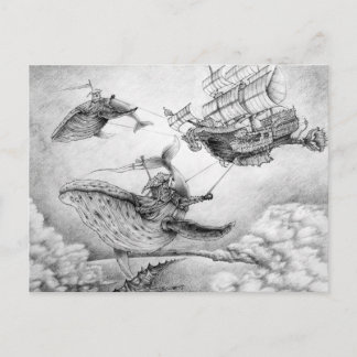 "Wind Whales" Postcard