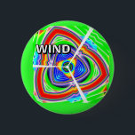 WIND (you may change the word) 2 Inch Round Button<br><div class="desc">The art reminds me of a Wankel engine...  And a windmill... </div>