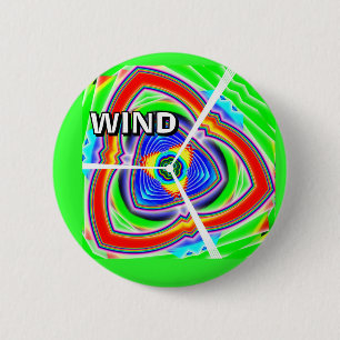 WIND (you may change the word) 2 Inch Round Button