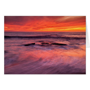 Windansea Beach Red Sunset
