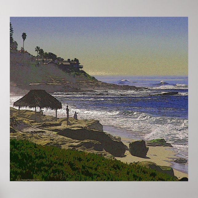 Windansea Texture Poster (Front)